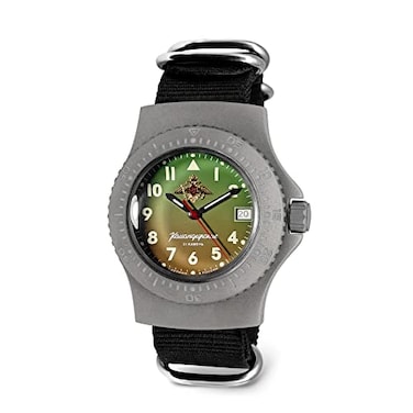 VOSTOK Komandirskie 280992 Automatic Wrist Watch Black Strap