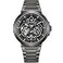 FIYTA Intergalactic Series Stainless Steel Mechanical Automatic Watch with Circle Case and Stainless Steel Strap for Men