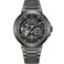 FIYTA Intergalactic Series Stainless Steel Mechanical Automatic Watch with Circle Case and Stainless Steel Strap for Men