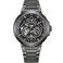 FIYTA Intergalactic Series Stainless Steel Mechanical Automatic Watch with Circle Case and Stainless Steel Strap for Men