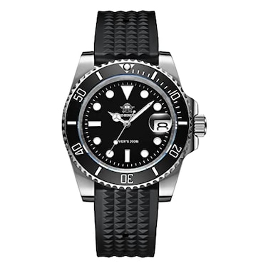 ADDIESDIVE Quartz Watches for Men Diver 200 M Steel Watch with Waterproof Waffle Rubber Strap