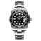 ADDIESDIVE Quartz Divers Watch for Men Diver 200 M Black Dial Luminous Stainless Steel Strap