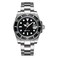 ADDIESDIVE Quartz Divers Watch for Men Diver 200 M Black Dial Luminous Stainless Steel Strap