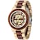 Dentily Mens Wooden Watches Mens Mechanical Automatic Movement Watch Automatic SelfWinding Mens Wristwatch