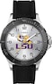 Timex Tribute Mens Collegiate Gamer 42mm Watch LSU Tigers with Black Silicone Strap