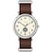 Timex Mens NHL Weekender 40mm Watch Dallas Stars with Brown Genuine Leather SlipThru Strap