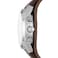 Fossil Mens Watch Coachman Quartz Stainless Steel and Chronograph Leather Watch for Men Color Silver Brown