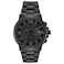 Citizen Mens EcoDrive Weekender Nighthawk Chronograph Watch in Black IP Stainless Steel Black Dial Model CA029558E