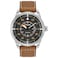Citizen Mens EcoDrive 3Hand Date Avion Watch with Leather Strap Style AW136110H