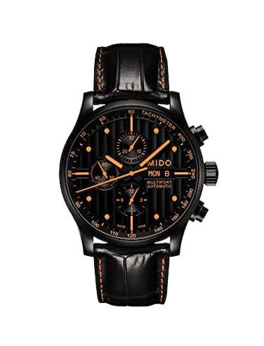 MIDO Multifort Chronograph Special Edition Swiss Automatic Watch for Men Black Dial Case 44mm M0056143605122