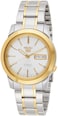 Seiko Mens SNKE54 Seiko 5 Automatic White Dial TwoTone Stainless Steel Watch