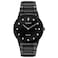 Citizen Mens EcoDrive Modern Axiom Diamond Watch in Black IP Stainless Steel Black Dial Model AU106558G