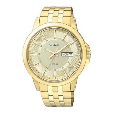Citizen Quartz Mens Watch Stainless Steel Classic GoldTone Model BF201356P