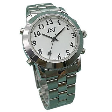 VISIOYO Spanish Speaking Quartz Watch with Alarm for Blind People or Visually Impaired People Talking Watch