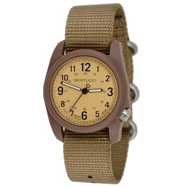 BERTUCCI Field Watch DX3 Field Coyote DialDk Khaki CaseCoyote Nylon Band 11021