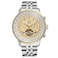 FORSINING Mens Self Winding Waterproof Automatic Stainless Steel Skeleton Tourbillon Calendar Wrist Watch