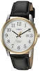 Timex Mens Easy Reader Quartz Brass and Leather Casual Watch ColorBlack Model TW2R300009J