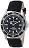 Peugeot Mens Sport Bezel Watch with Black Canvas Wrist Band