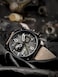 AVI-8 AVI8 Mens 45mm Hawker Hunter Retrograde Chronograph Sea Gray Watch with Leather Strap AV405203