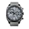 AVI-8 AVI8 Mens 45mm Hawker Hunter Retrograde Chronograph Sea Gray Watch with Leather Strap AV405203