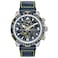 Citizen Mens EcoDrive Promaster Air Skyhawk Atomic Time Keeping Pilot Watch in Stainless Steel with Blue Leather Strap Blue Dial Model JY807801L