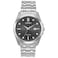 Citizen Mens Classic Peyton 3Hand EcoDrive Watch Date Sapphire Crystal Diamond Markers StainlessGray Dial