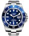 LOREO Mens Silver Stainless Steel Sapphire Glass Black Rotating Bezel Mens Automatic Watch Blue dial with Silver Stainless Steel Band