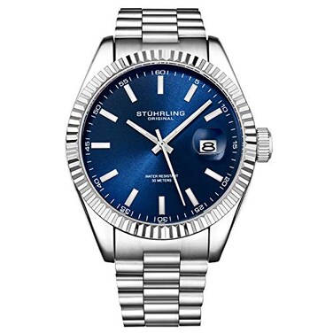 Stuhrling Original Mens Symphony Regent Coronet Stainless Steel Bracelet Watch