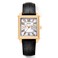BERNY Square Watches for Men Swiss Movement Quartz Watch Rectangular Calendar Leather Strap Watch Gold