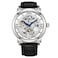 Stuhrling Original Sthrling Original Mens Skeleton Automatic Watch Winchester 44 Elite Stainless Steel Case Mechanical Movement Leather Strap