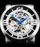Stuhrling Original Sthrling Original Mens Skeleton Automatic Watch Winchester 44 Elite Stainless Steel Case Mechanical Movement Leather Strap