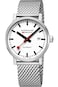 Mondaine Official Swiss Railways Automatic Watch EVO2 WhiteMesh Bracelet