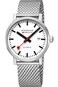 Mondaine Official Swiss Railways Automatic Watch EVO2 WhiteMesh Bracelet