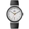 Braun Mens 40mm Automatic Watch with Black Rubber Strap BN0278 White Strap