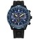 Citizen EcoDrive Pilot Chronograph Watch with Atomic Timekeeping 1224HR Power Reserve Luminous HandsMarkers Sapphire Crystal BlackBlue