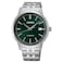 Seiko Herren Analog Automatik Uhr mit Edelstahl Armband SRPH92K1 Silber Grn Bracelet