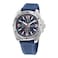 Nautica Mens NAPTCS224 Nautica Tin Can Bay GreyBlueBlue Silicone Strap Watch