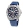 Nautica Mens NAPTCS224 Nautica Tin Can Bay GreyBlueBlue Silicone Strap Watch