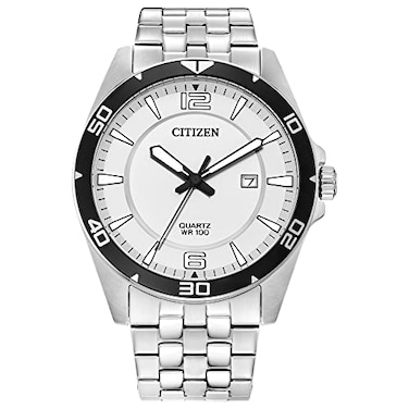 CITIZEN Quartz Mens Watch Stainless Steel Classic SilverTone