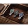 CITIZEN Mens Classic Corso EcoDrive Watch Chronograph 1224 Hour Time Date Sapphire Crystal Black IonPlated Model AT214586E