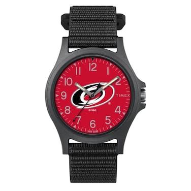 Timex Mens NHL Pride 40mm Watch Carolina Hurricanes with Black FastWrap Strap