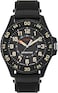 Timex Mens Acadia 42mm Watch Black Strap Black Dial Black Case