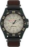 Timex Mens Acadia 42mm Watch Brown Strap Natural Dial Green Case