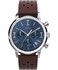 Timex Mens Marlin 40mm Watch Brown Strap Blue Dial Stainless Steel Case