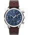Timex Mens Marlin 40mm Watch Brown Strap Blue Dial Stainless Steel Case