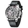 RollsTimi Pagani Design Mens Automatic Watches Diamond Rainbow Automatic Mechanical Waterproof Stainless Steel Chronograph Skeleton Men 40mm QA1653 Tape Silver Black