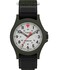Timex Mens Expedition Acadia 40mm Watch Black Fastwrap Cream Dial Green Case