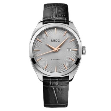 MIDO Belluna Royal Gent Swiss Automatic Watch for Men Silver Dial Case 418mm M0245071607100