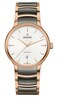 Rado Centrix Automatic White Dial Date Display at 6 oclock Rose Gold and Silver Bracelet Swiss Automatic Movement