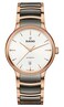 Rado Centrix Automatic White Dial Date Display at 6 oclock Rose Gold and Silver Bracelet Swiss Automatic Movement